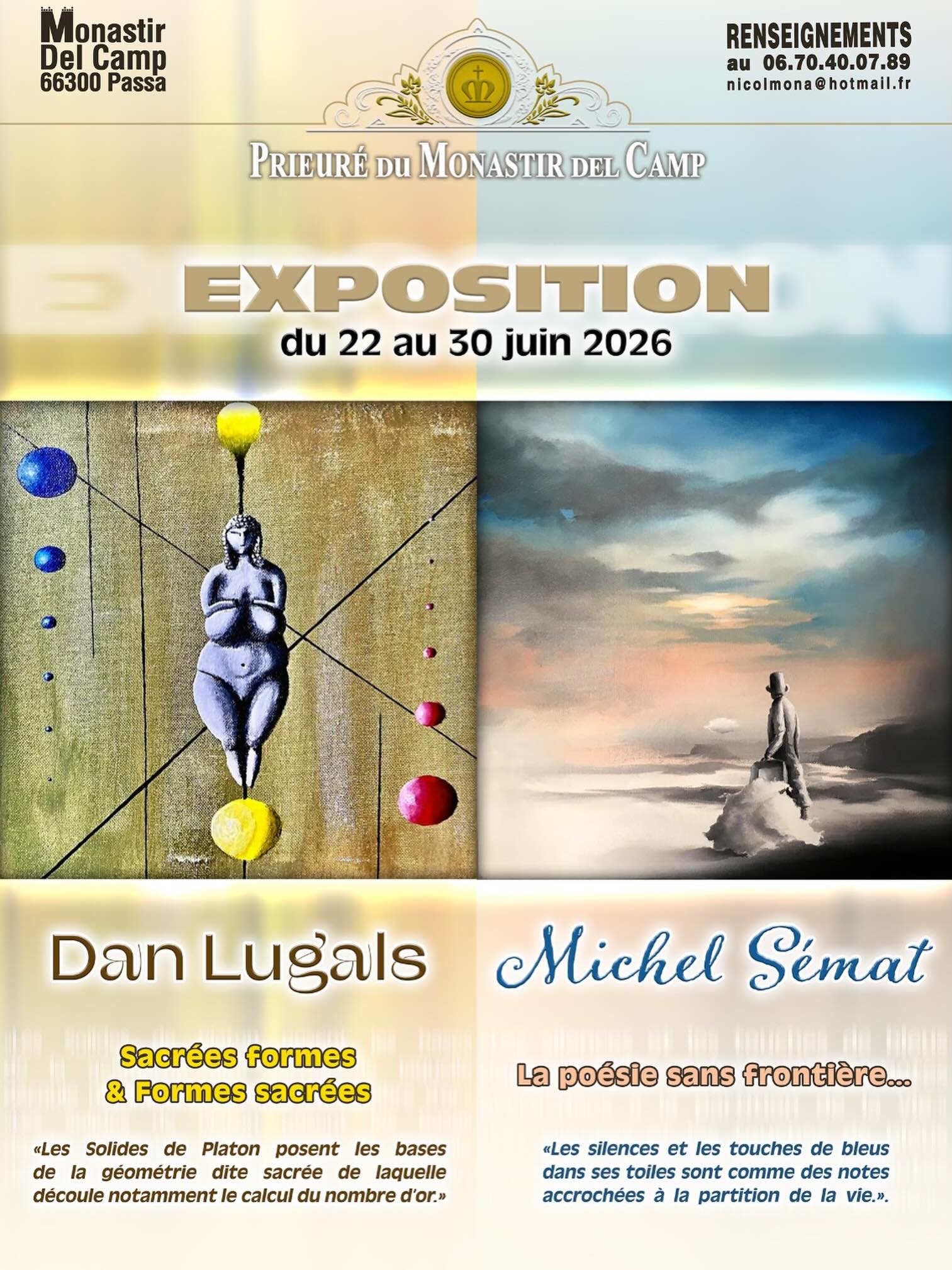 MONASTIR DEL CAMP - EXPOSITION DAN LUGALS ET MICHEL SÉMAT